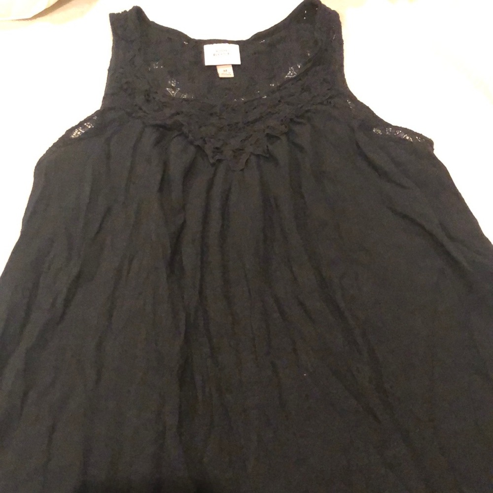Knox Rose Top, Crinkle and Lace Fabric Medium